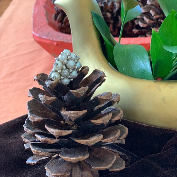 Real pearls ,with diamonds, white gold.!! - Picture 5 of 5